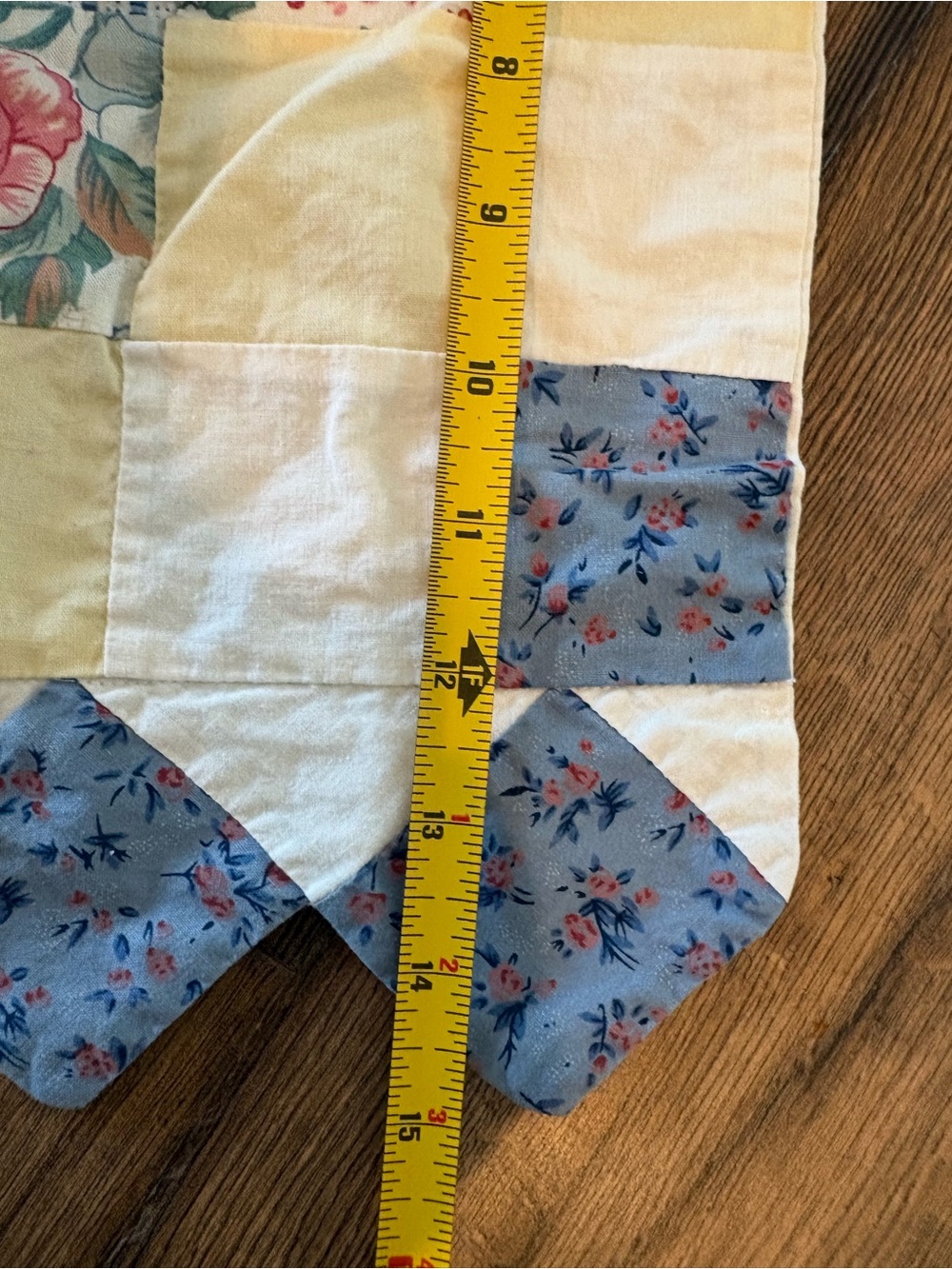 Vintage patchwork curtain valance set of 3 - Picture 5 of 5